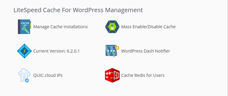 !WHM Plugin "LiteSpeed Cache For WordPress Management" Section