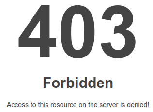 litespeed web server 403 forbidden wisiting website