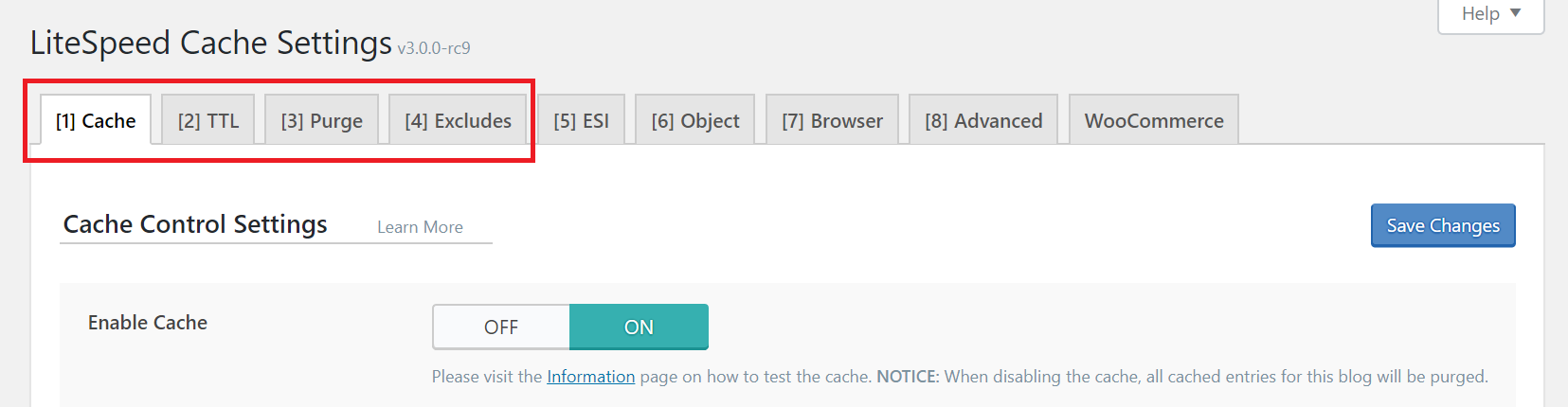 Litespeed cache clearance