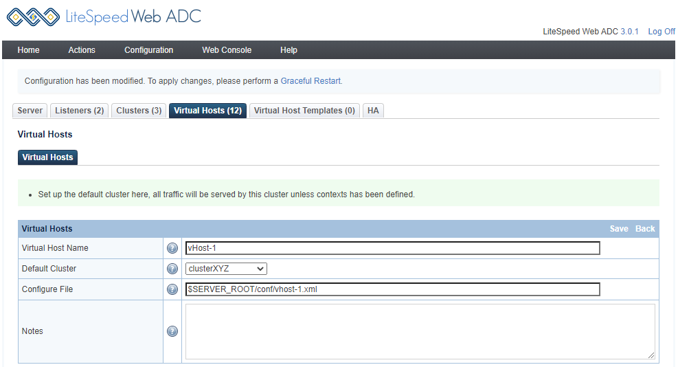 !Create a virtual host